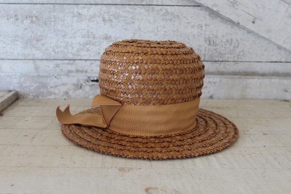 Vintage Women's Adele Claire 1960s Straw Hat with… - image 10