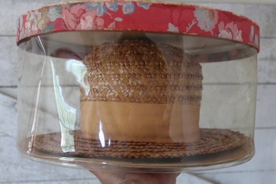 Vintage Women's Adele Claire 1960s Straw Hat with… - image 9