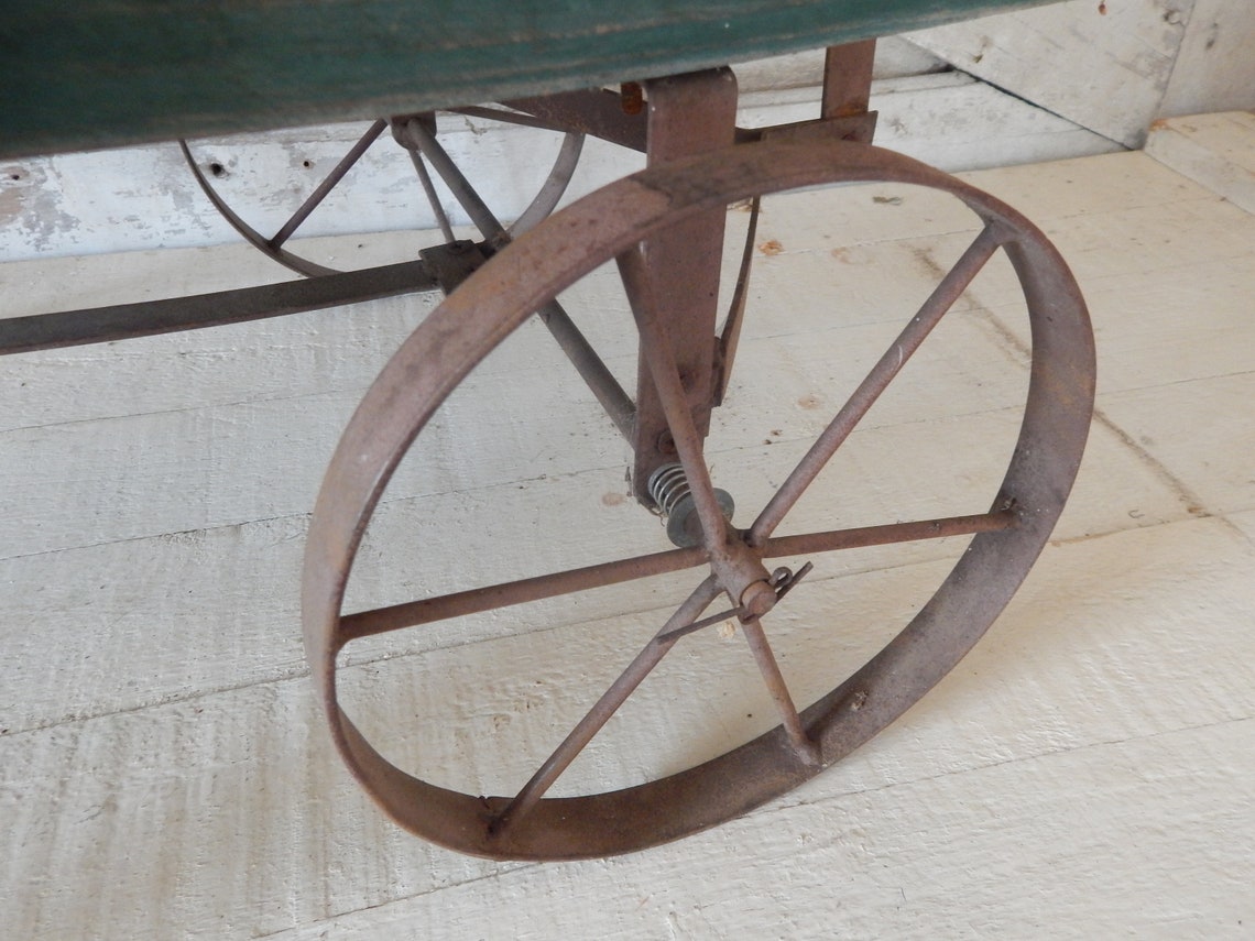 Hay Wagon w/Metal Wheels Vintage Childs Farm Pull Toy | Etsy
