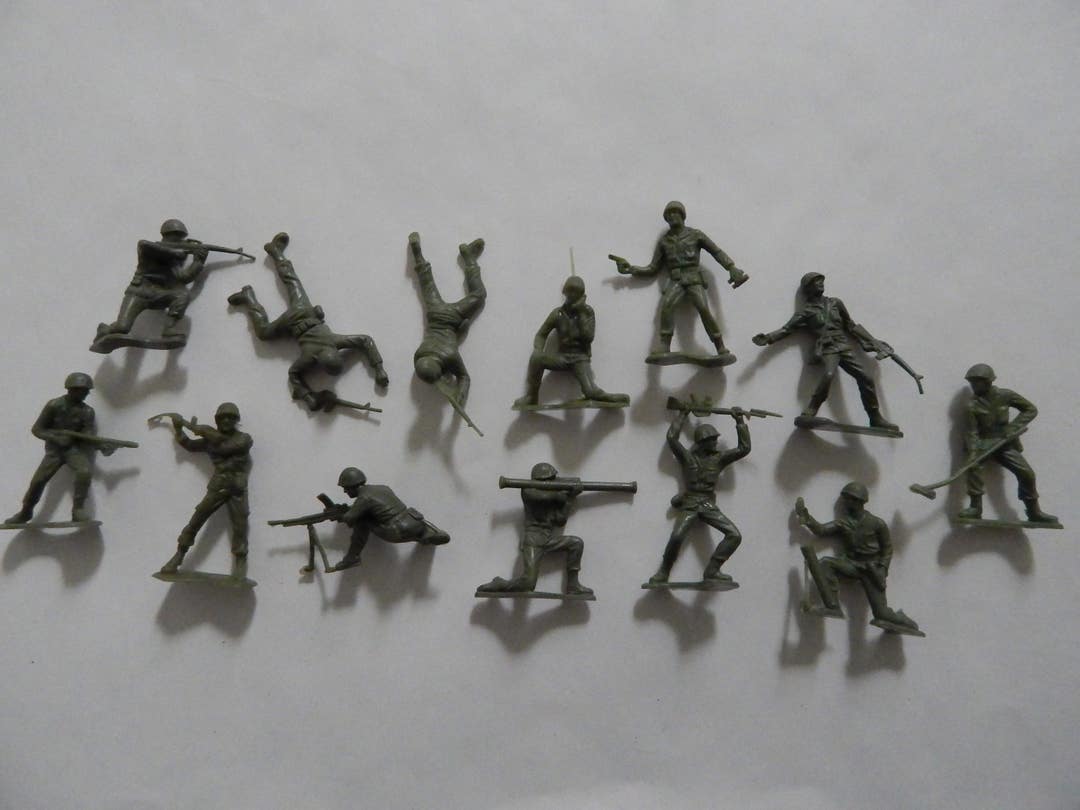Tim Mee Blue Army Men Tim-mee Vietnam Era Army Men 1960s Vintage