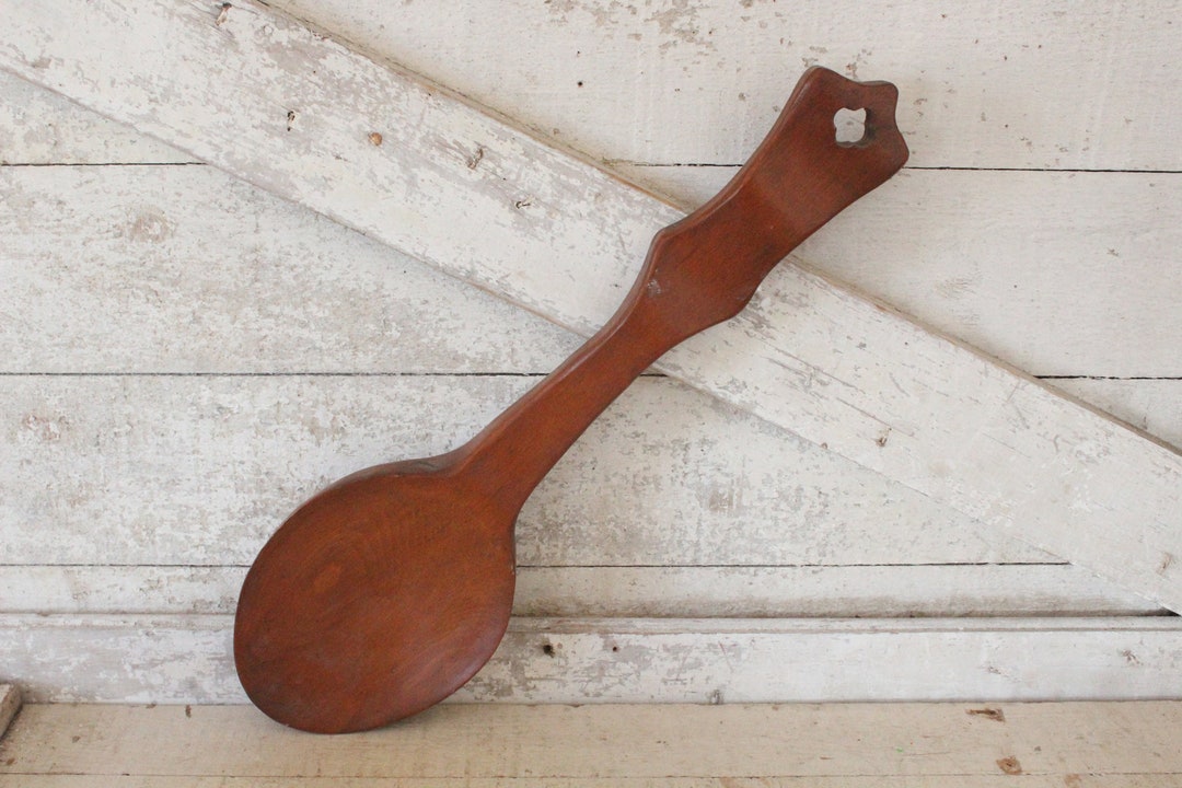 Vintage Large Wooden Spoon Kitchen Wall Art Decor Huge Etsy