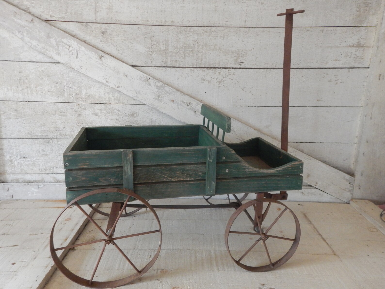 Hay Wagon w/Metal Wheels Vintage Childs Farm Pull Toy | Etsy