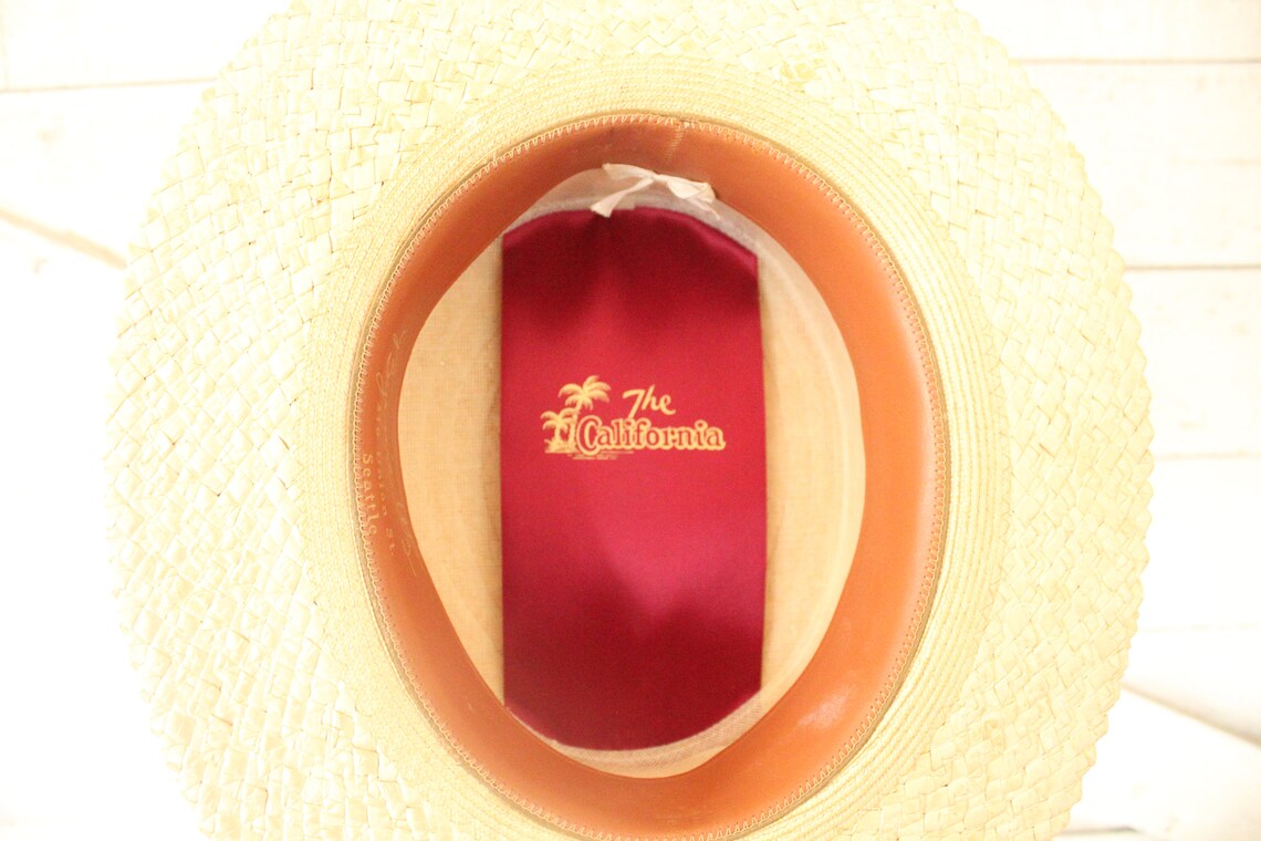 Vintage Byrnie Utz Men's Straw Hat Great Gatsby Style Etsy