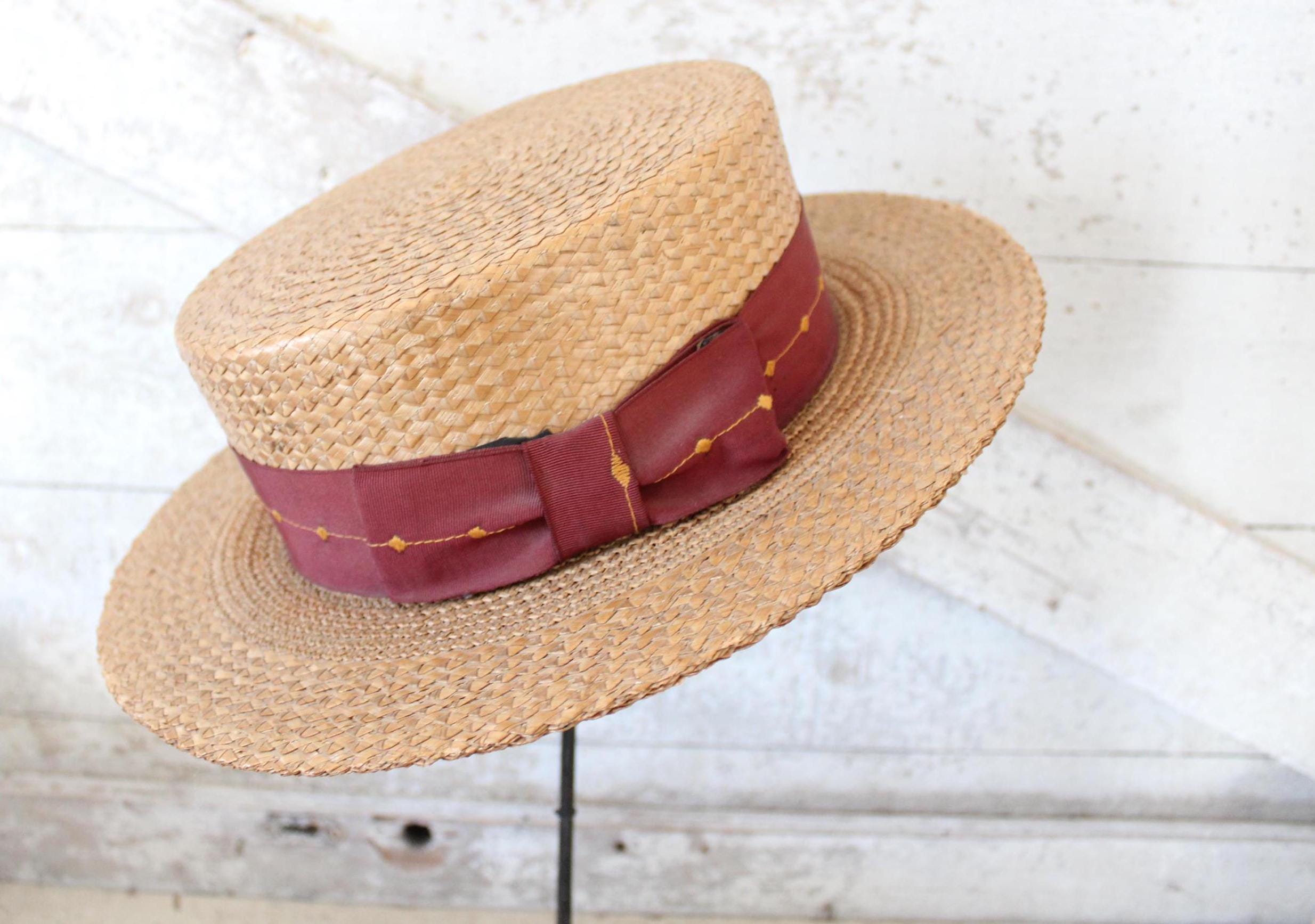 Stetson Boater Hat - Etsy Stetson Boater Hat - Etsy