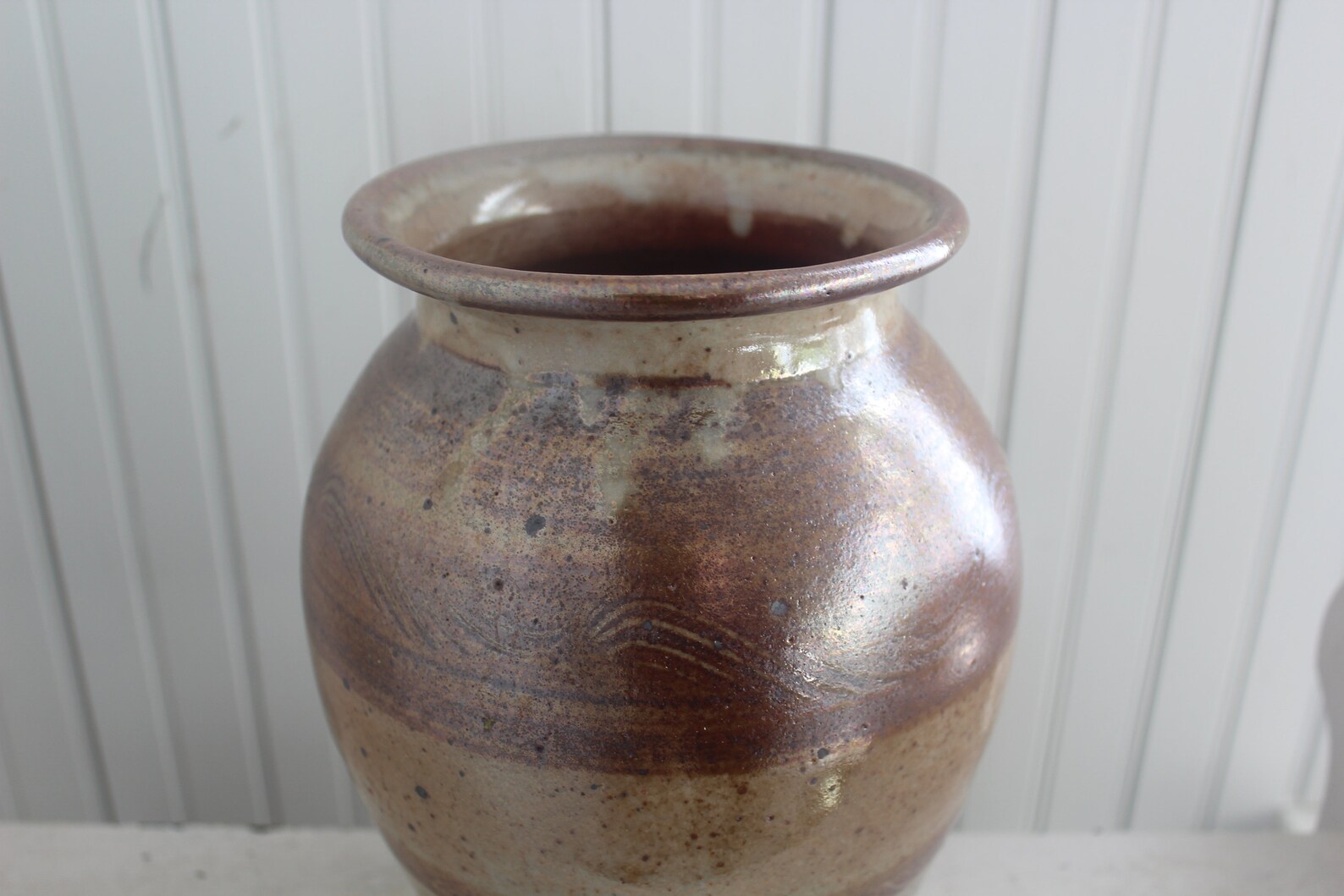 Hand Thrown Studio Pottery Vase - Signed & Dated by Artist - Large Hand ...