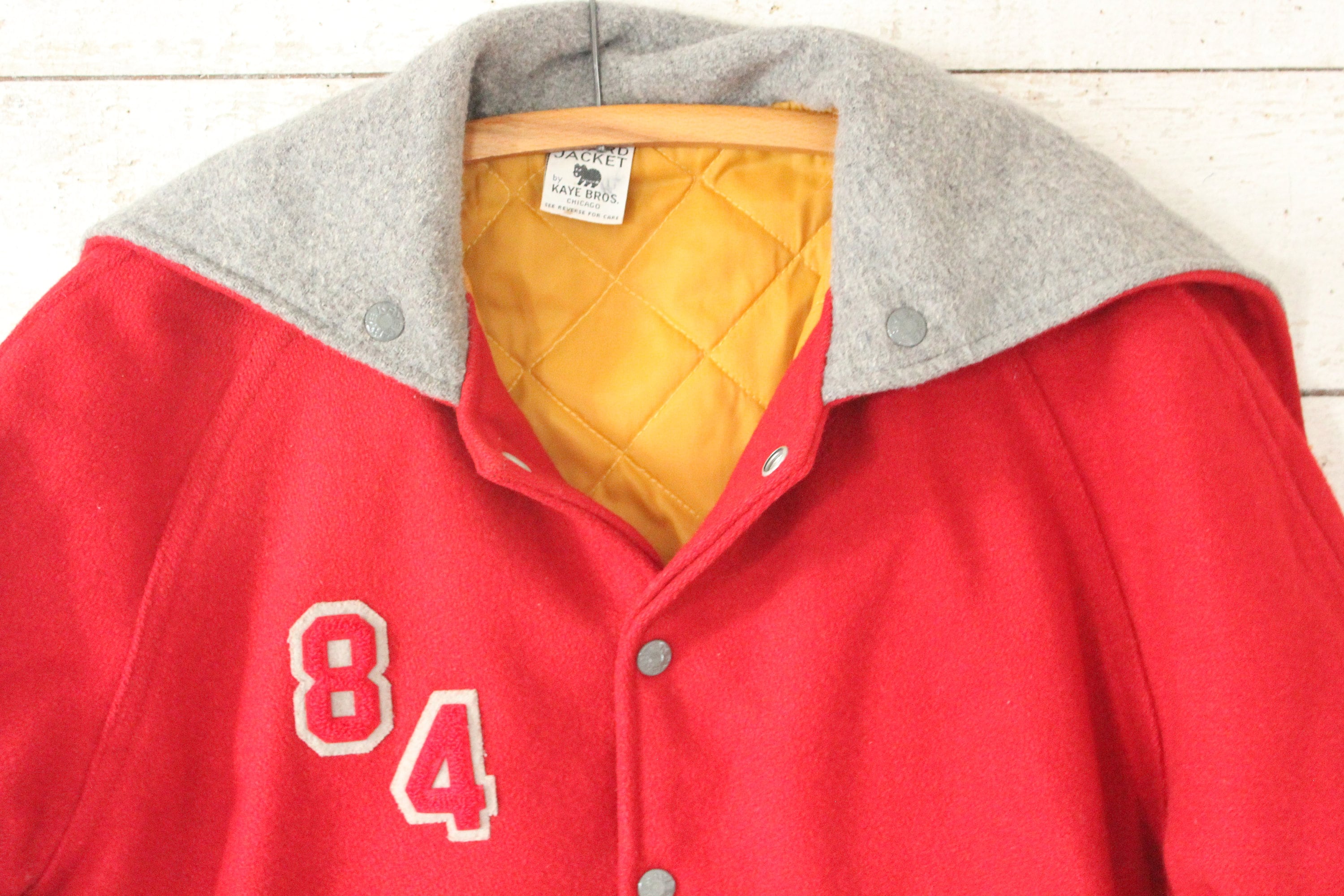 Vintage Kaye Bros Varsity Letterman High School College Jacket - C