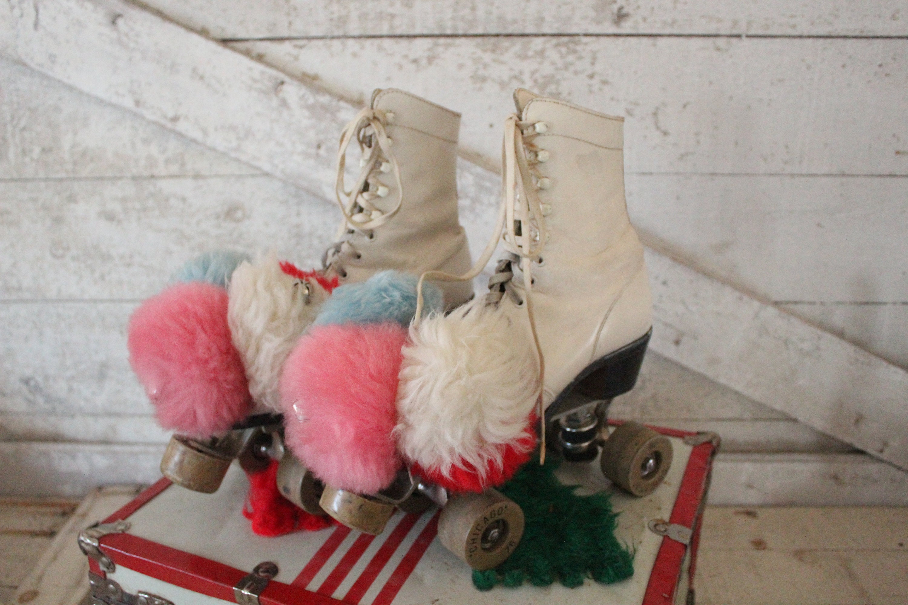 大きい割引 Vintage Box Skate Metal & Skates Roller Ladies' Chicago その他