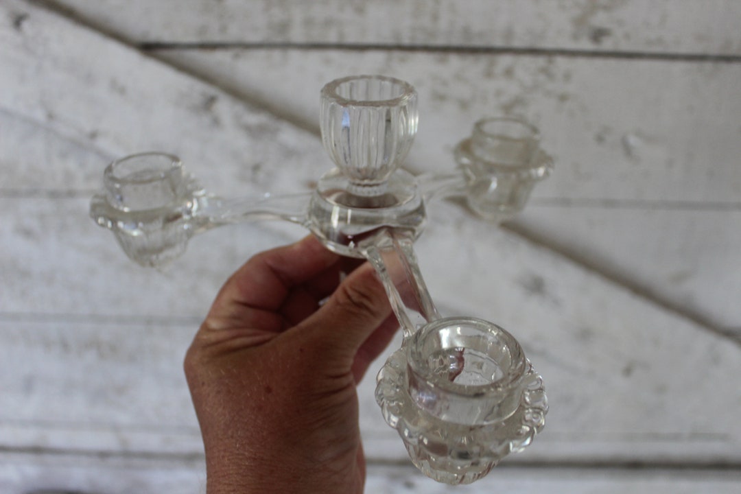 Vintage Cambridge Threearm Candelabra Insert 1950s 3arm Etsy