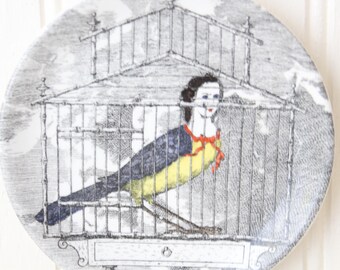 Vintage Fornasetti Plate - Featuring the Face of Soprano Lina