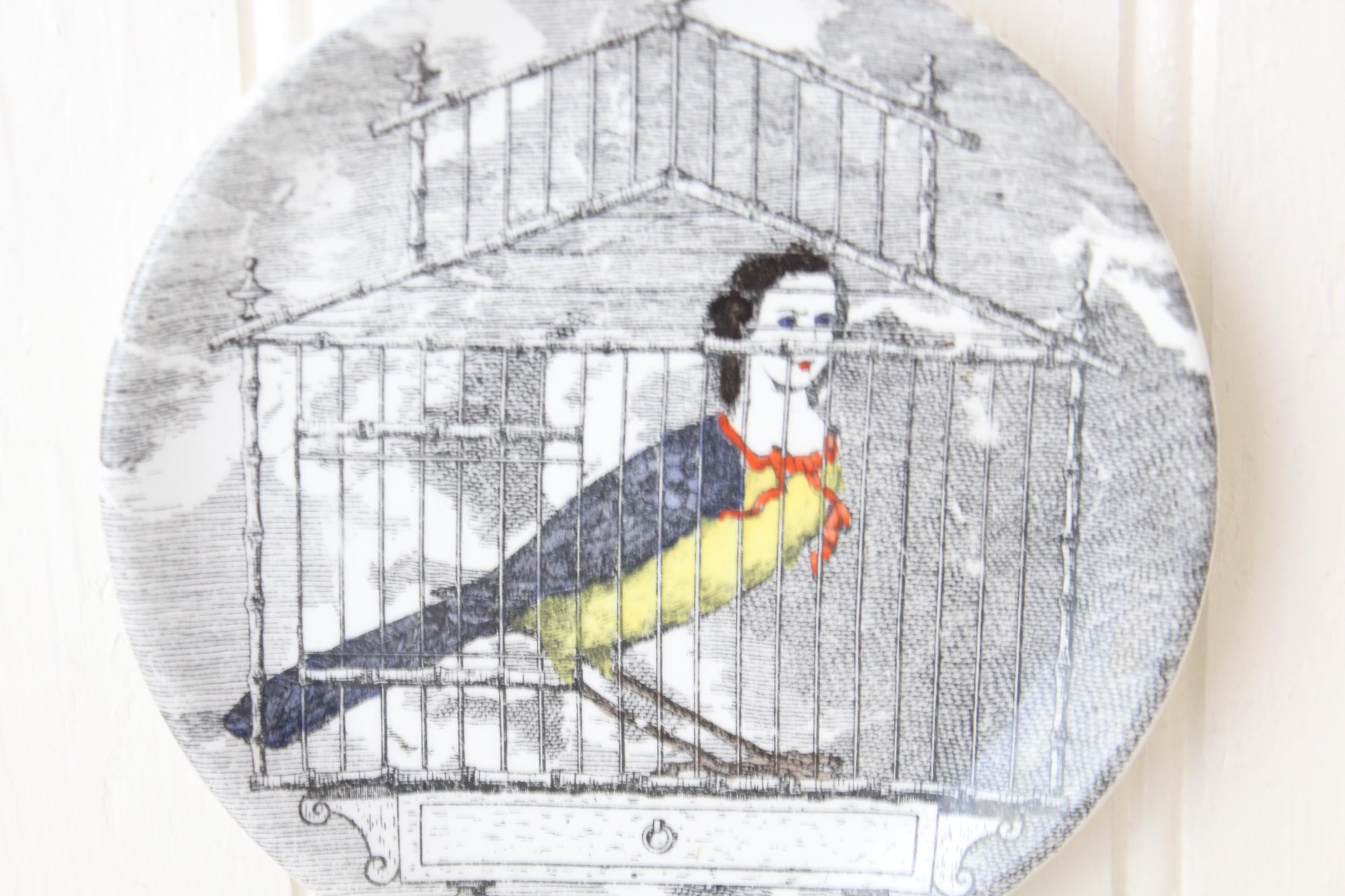 Vintage Fornasetti Plate - Featuring the Face of Soprano Lina