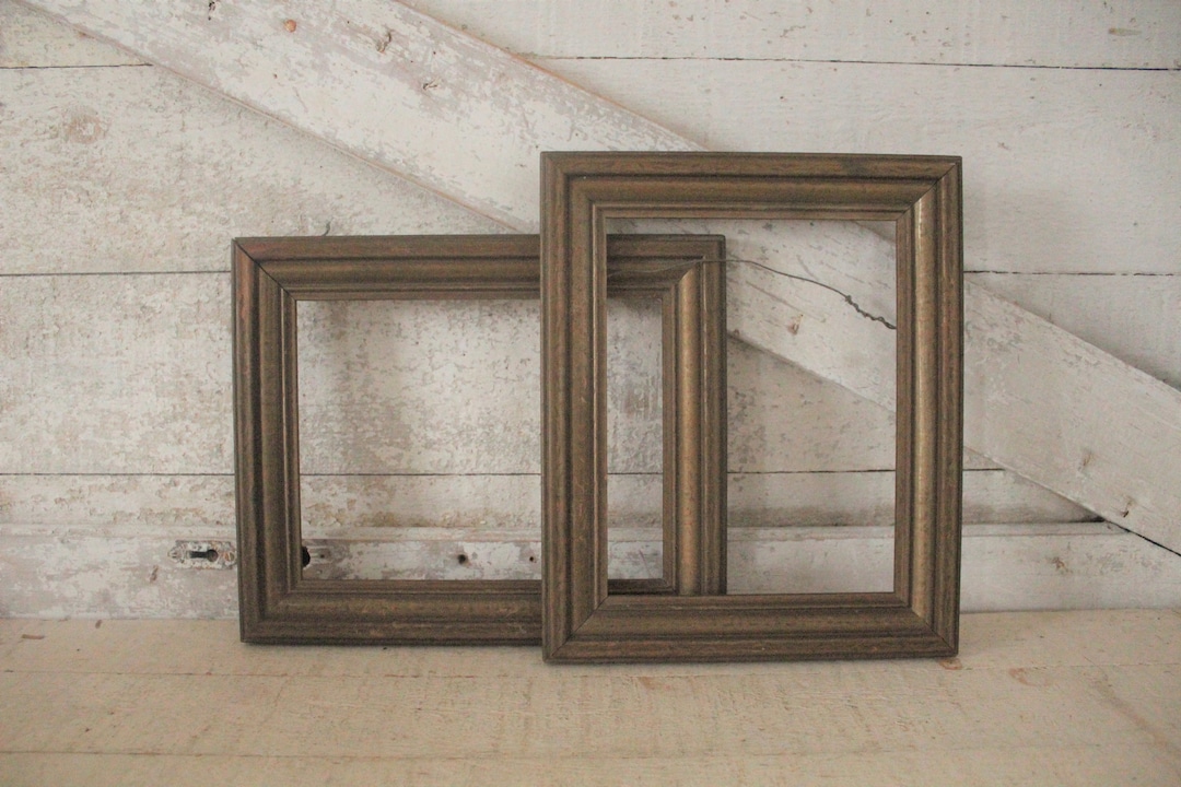 Vintage Pair 7x9 Antique Gold Painted Frames Pair of Etsy