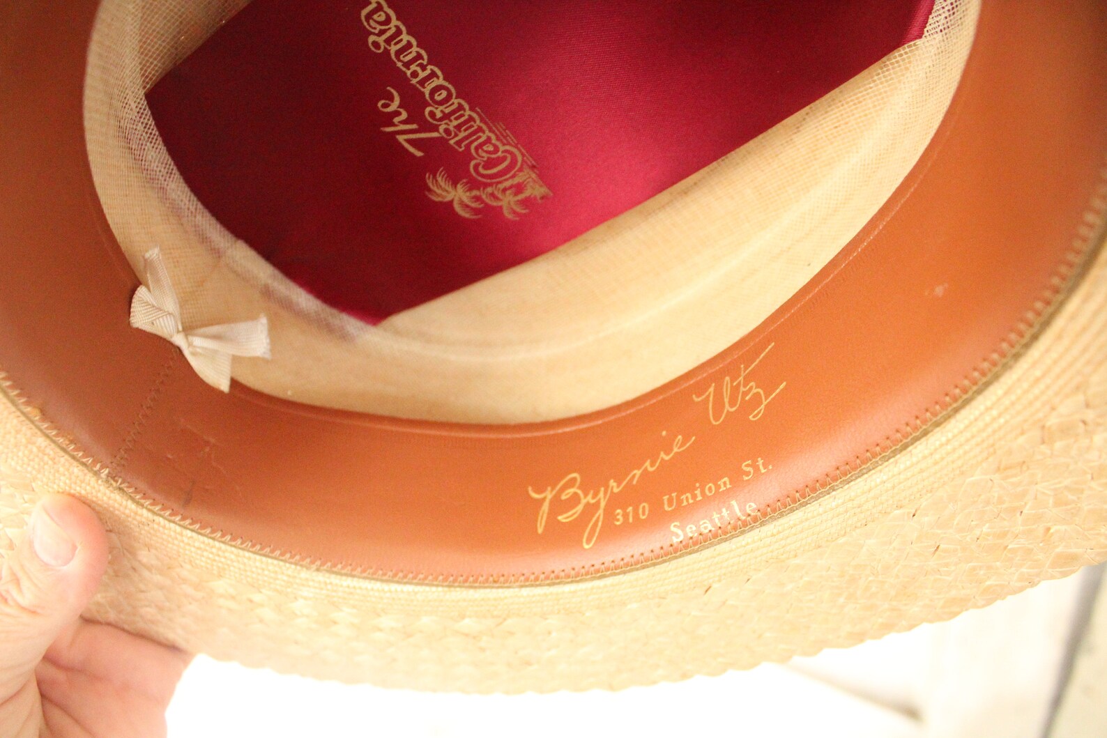 Vintage Byrnie Utz Men's Straw Hat Great Gatsby Style Etsy