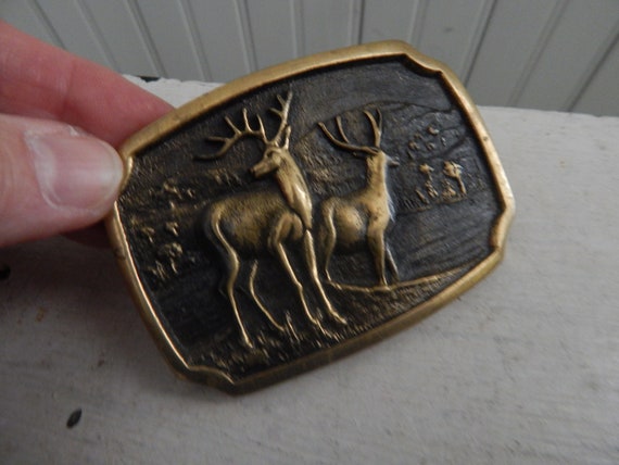 bts solid brass belt buckle