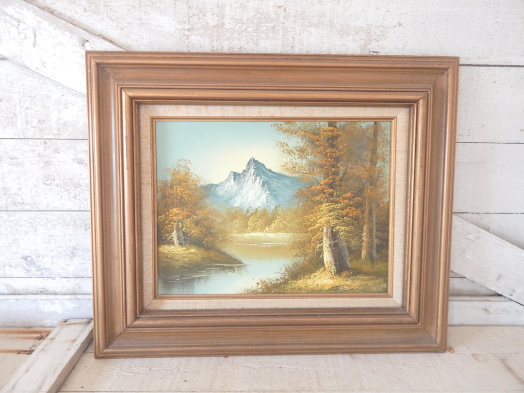 Original Landscape Oil Painting of Mountains & Forest - Breathtaking ...