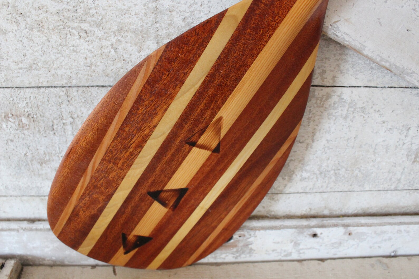 Vintage Koa Canoe Outrigger Canoe Paddle with Inlays Etsy