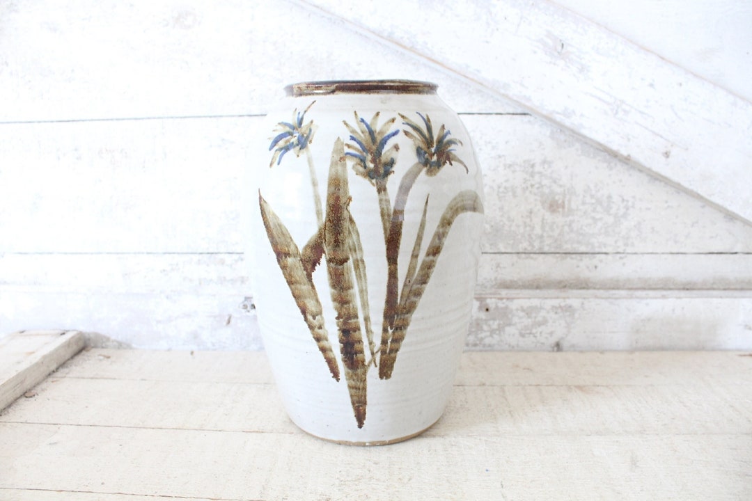Hand Thrown Studio Pottery Vase - Signed & Dated by Artist - Large Hand ...