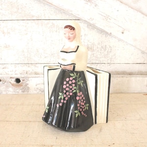 Vintage Heidi Schloop Ceramic Planter - Young Girl Reading Book Planter - Heidi Schloop of Hollywood California - Schloop Girl Book Planter