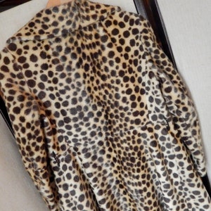 Vintage SAFARI Woman's Coat Styled by Fairmoor Leopard Print Swing Coat ...