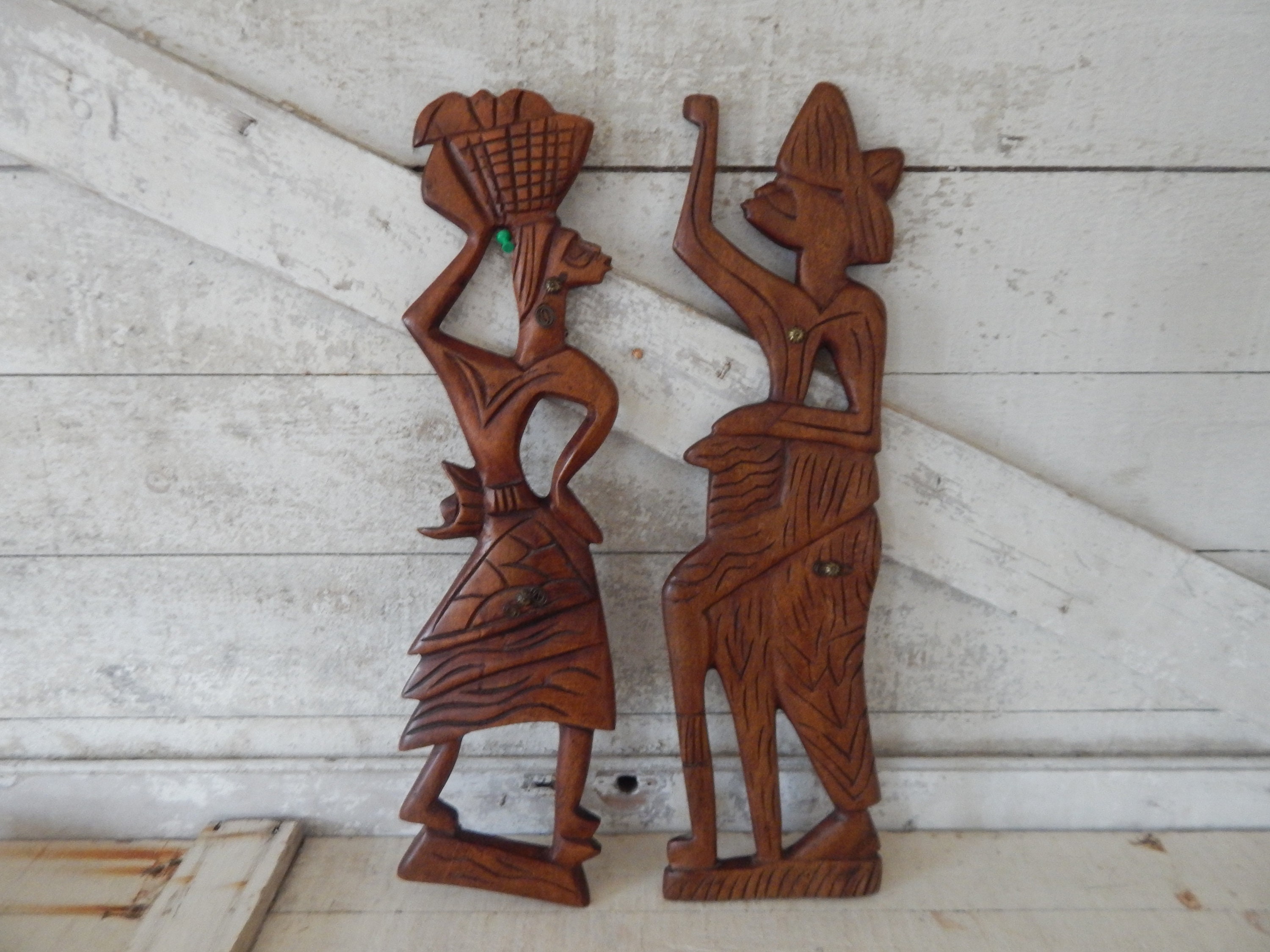 1626❣️アフリカ　民族　オブジェ　像　2体　セット Twin Figure: Male (Ibeji) | Ewe peoples, Aja group | The