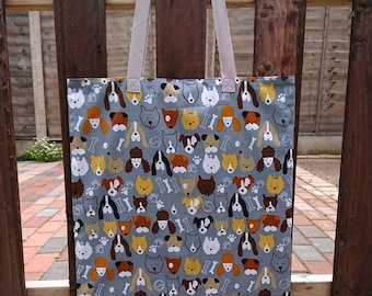 Dog Faces Shopping Bag