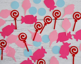Sweet Shoppe/ Candyland Confetti- 100pc!  Ice Cream Party - Candy - Lollipop