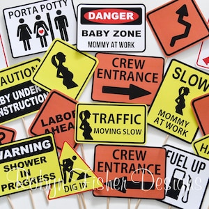Construction Theme Baby Shower!  Hard Hat Required... It&#39;s a Boy!  Printable Signs!  Baby Under Construction, Mommy at Work, Boy Zone