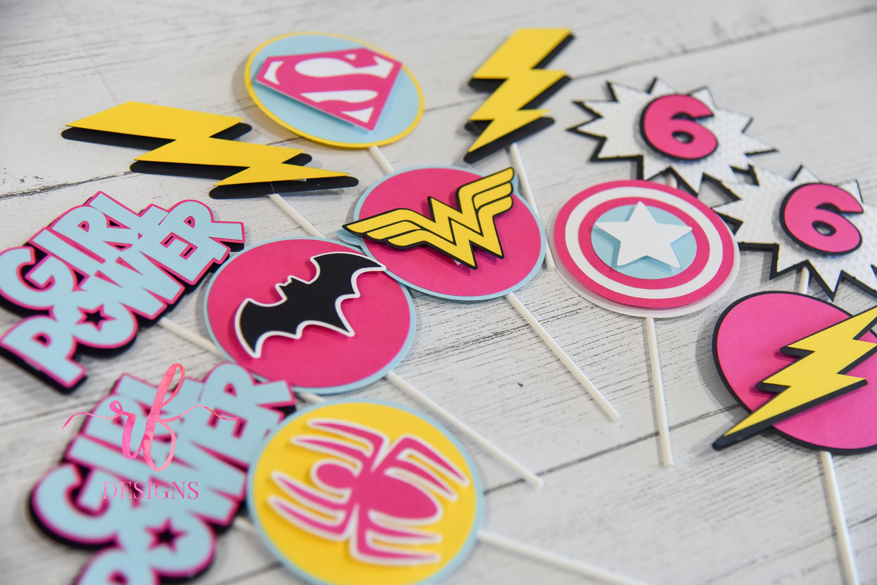 SUPERGIRL Cake Topper Girl Superhero Birthday Cake Topper Etsy 