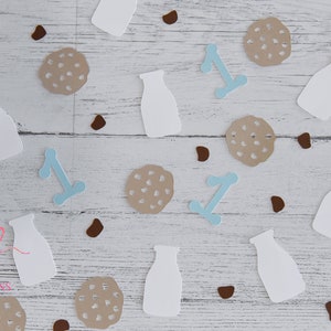 Cookies and Milk Birthday 125pc Confetti!  Customized with Age!