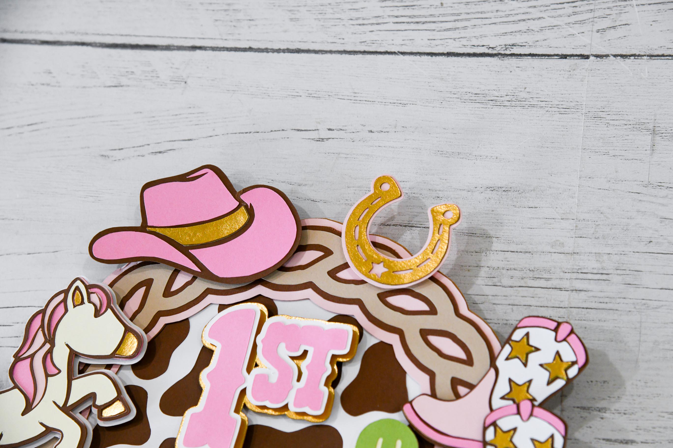 My First Rodeo Cake Topper | 1st Birthday | Western Theme - Etsy
