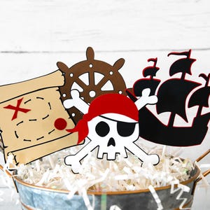 Pirate Cupcake Toppers | Set of 12