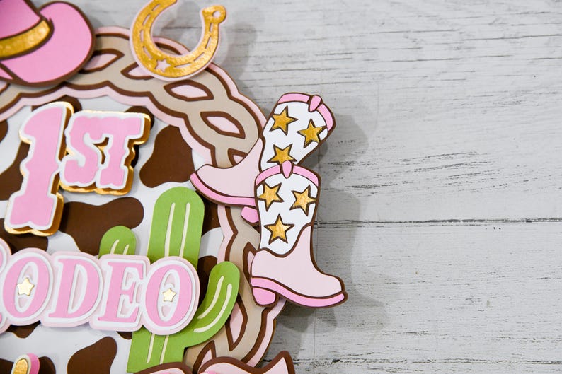 My First Rodeo Cake Topper | 1st Birthday | Western Theme - Etsy