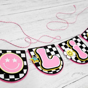 One Happy Babe Banner | Customized with Name | Happy Face | Smiley Face