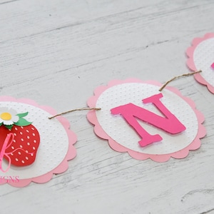Berry Sweet!  Strawberry Theme Birthday Banner!  Customized for your Sweet One!  Tutti Fruity, So Berry Sweet, Berry First Birthday