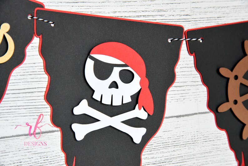 Pirate Banner Perfect Accent for Your Pirate Theme Party Etsy