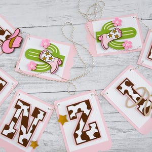 My First Rodeo Birthday Banner | *OPTIONAL* Horseshoe Letter Banner | Cowgirl Birthday