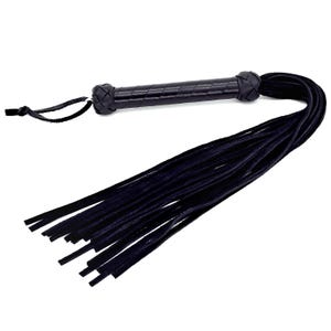 Black Suede Mini Flogger / Travel Flogger