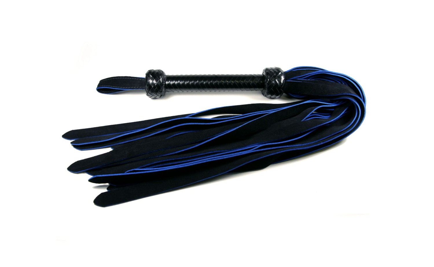 Strict Leather Blue Suede Flogger 90 cm