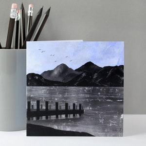 Lake Windermere Greeting Card Lake District Art Landscape Birthday Card Outdoors Card image 9