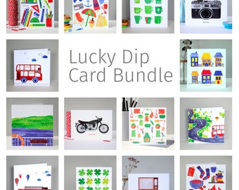 SECONDS SALE | Cards Lucky Dip | Mystery Illustration Bundle | Surprise Box Cards | Mystery Bag Cards Pack | Pack of Cards