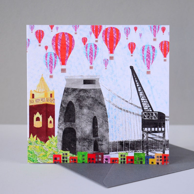 Bristol Birthday Card Bristol Art Bristol Skyline Print Etsy