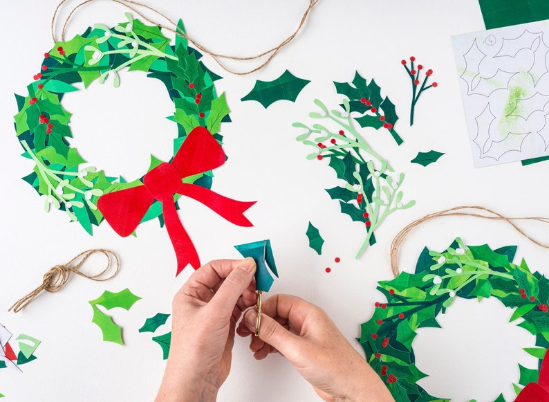 Christmas Wreath Craft Kit Make Your Own Christmas Wreath Festive