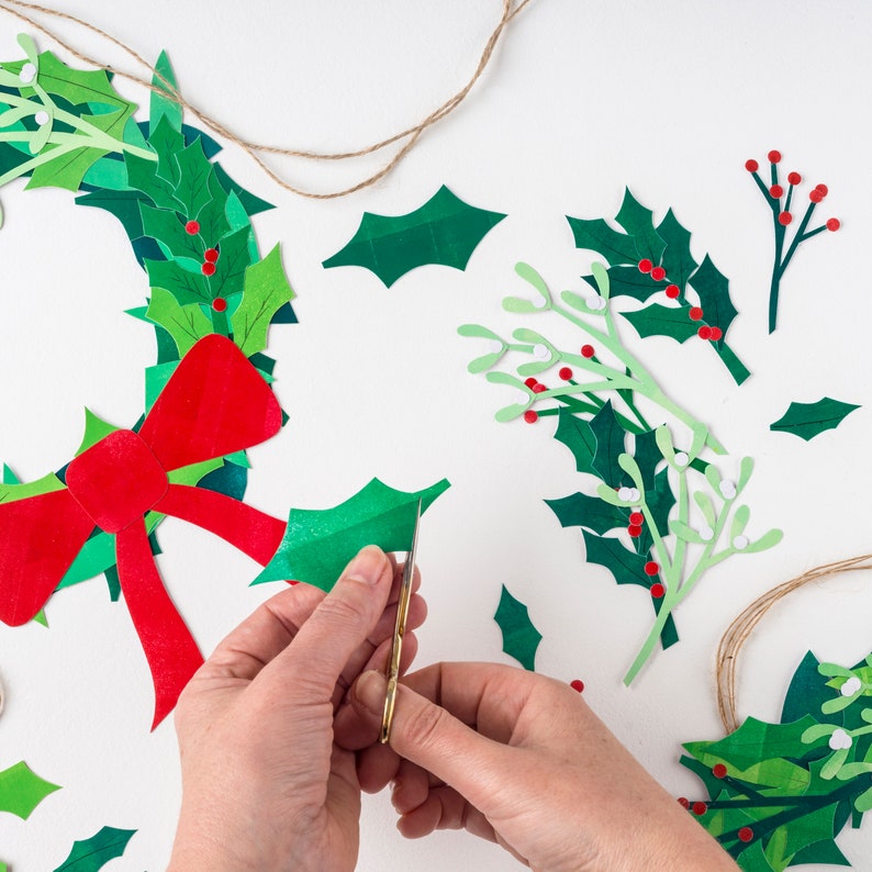 Christmas Wreath Craft Kit Make Your Own Christmas Wreath Festive