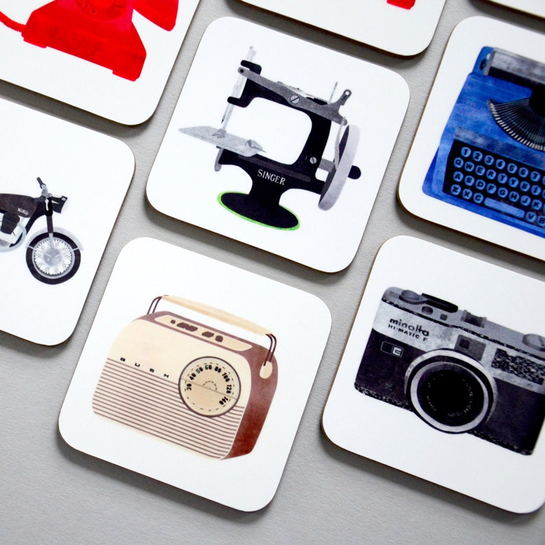 Camera Coaster Gift for Him Dad Coasters for Men Photography Gift image 5