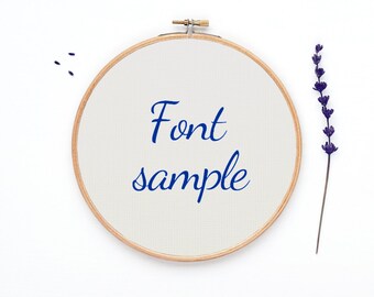 Alphabet cross stitch pattern, 22 sts tall font chart, modern cross stitch font, alphabet stitching, PDF - PATTERN ONLY (Rf:Alph41)