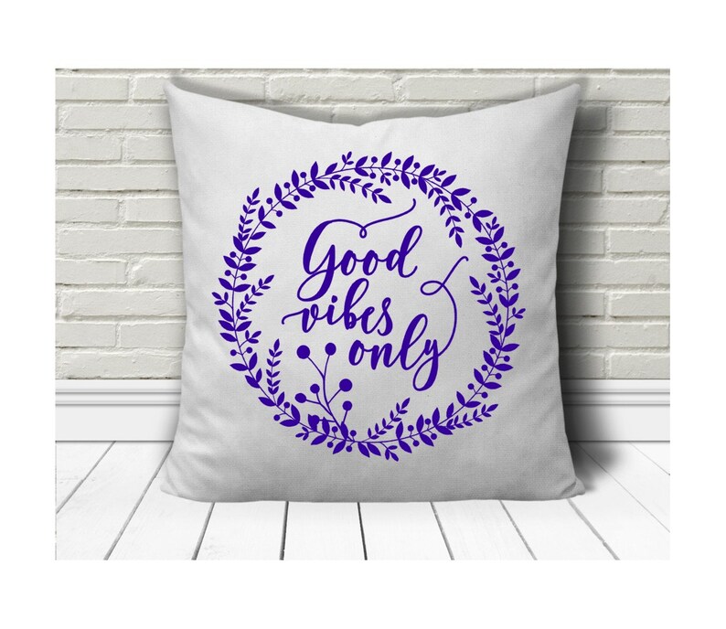 Good vibes only cross stitch pattern, counted chart, modern cross stitch pattern, cross stitch quotes, PDF PATTERN ONLY image 2