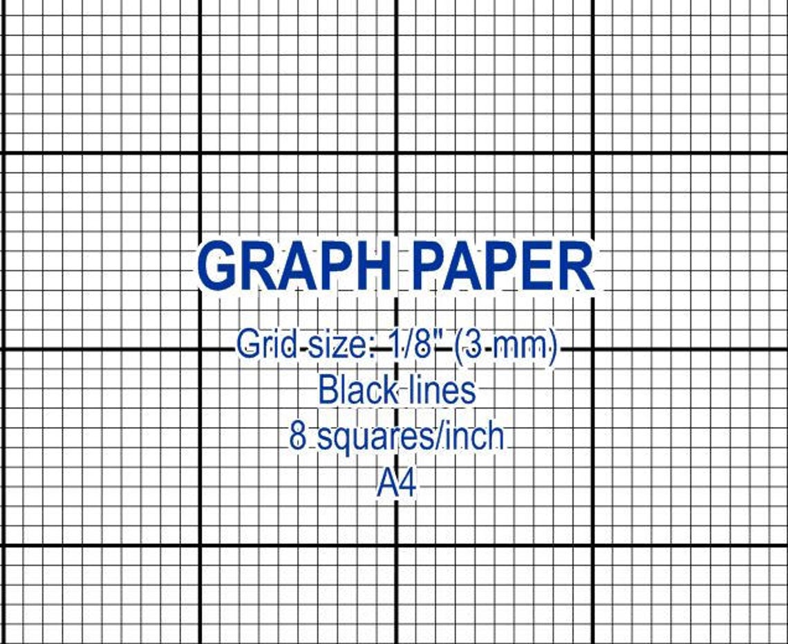 graph paper printable 3 mm grid cross stitch design 8 etsy 1 square per inch graph paper