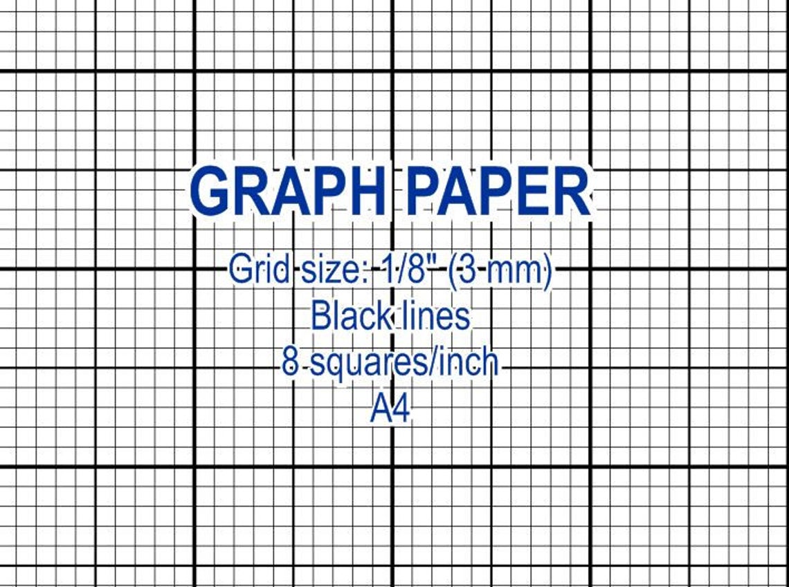 Graph Paper, Printable 3 Mm Grid, Cross Stitch Design, 8 Squares per ...