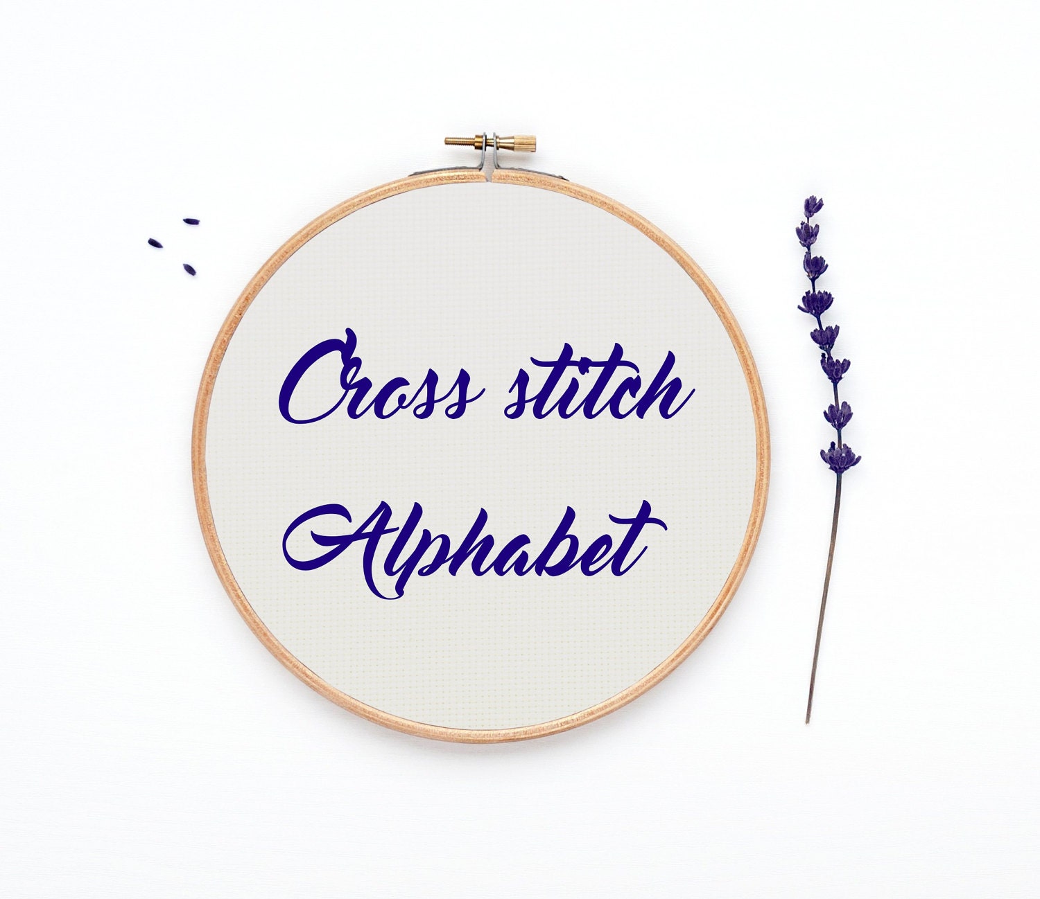 Alphabet Cross Stitch Pattern 26 Sts Tall Font Chart Cross Etsy