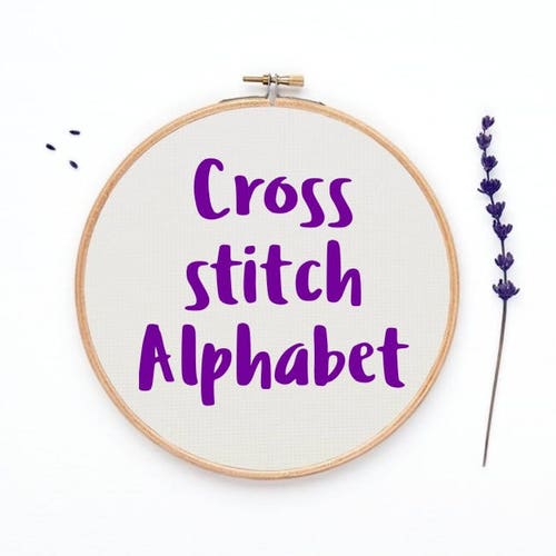 Floral Alphabet Cross Stitch Pattern Printable Letters Chart - Etsy