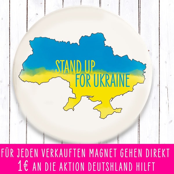 Charity Stand up for Ukraine Magnet